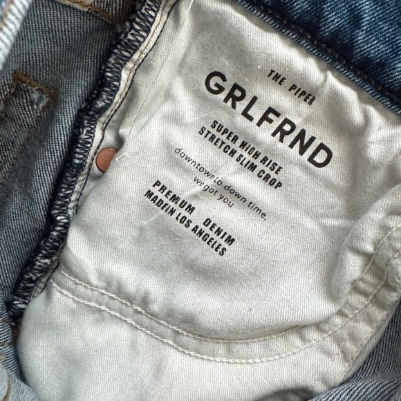 GRLFRND The Piper Super High Rise Stretch Slim Jeans NWT - Picture 10 of 10
